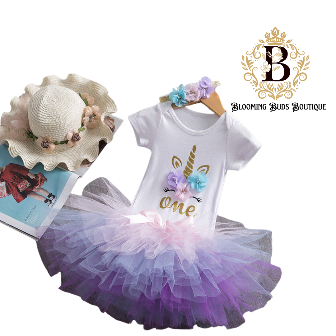 3pc SUMMER GIRL BIRTHDAY SET
