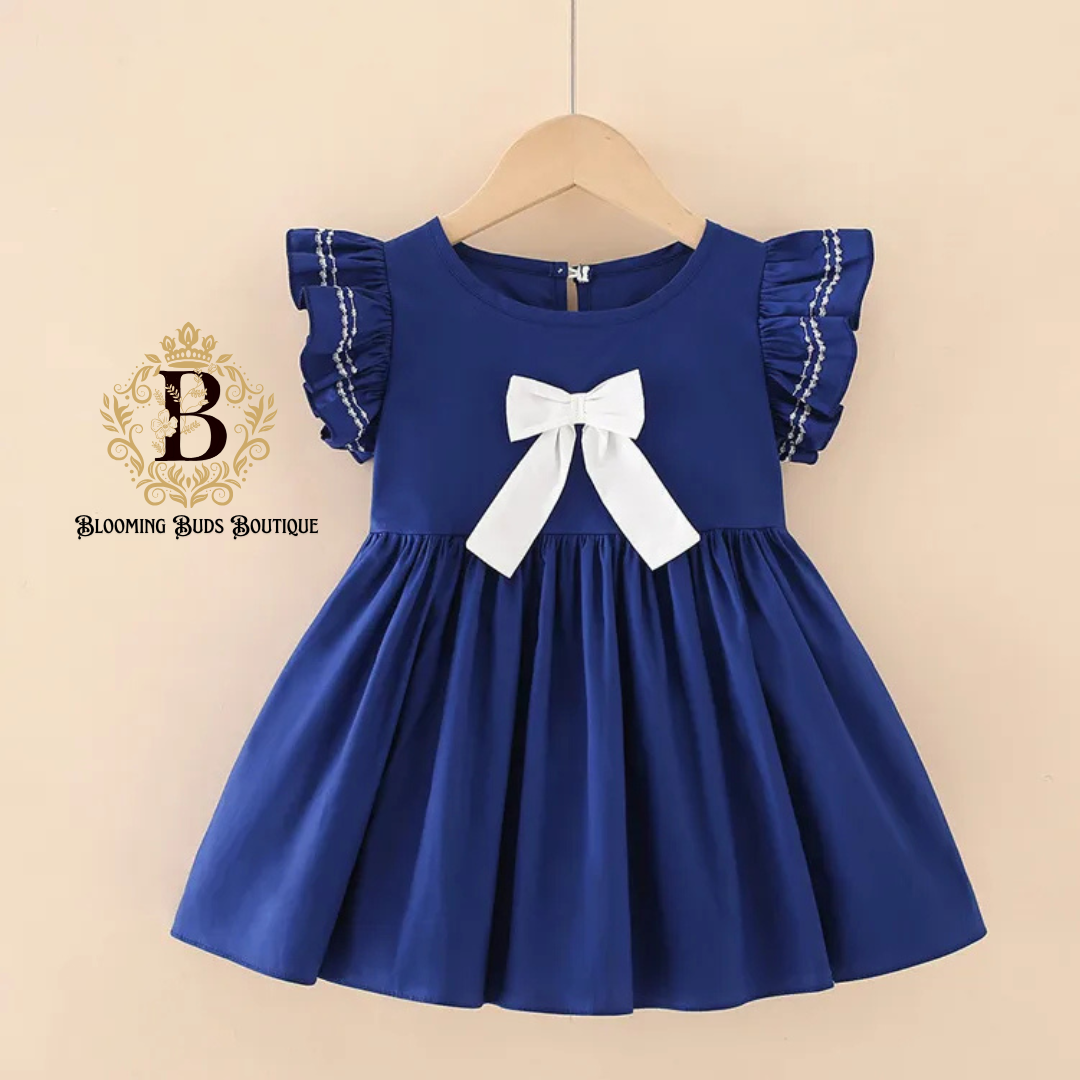 Toddler Girl Big Bow Dress